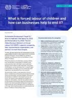 ILO Brief on forced labour of children
