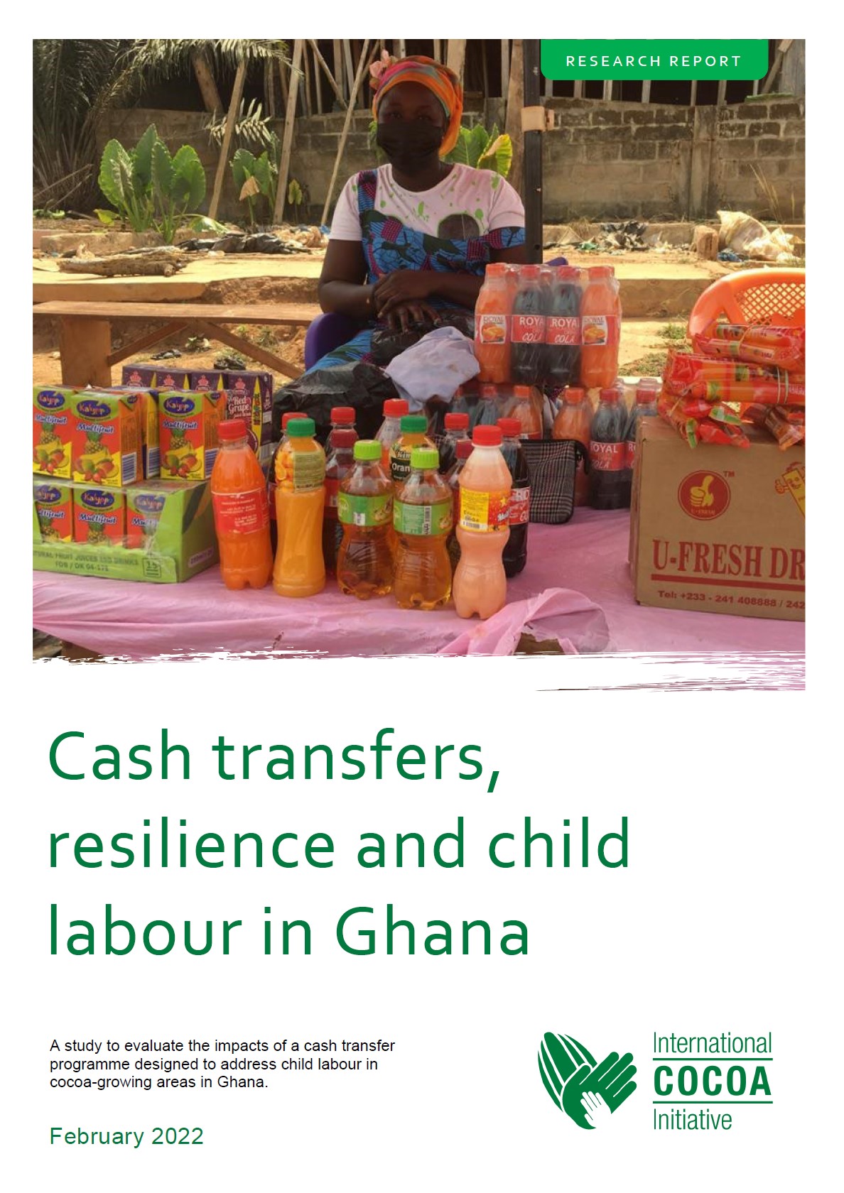 Report cover - Cash transfers, resilience and child labour in Ghana