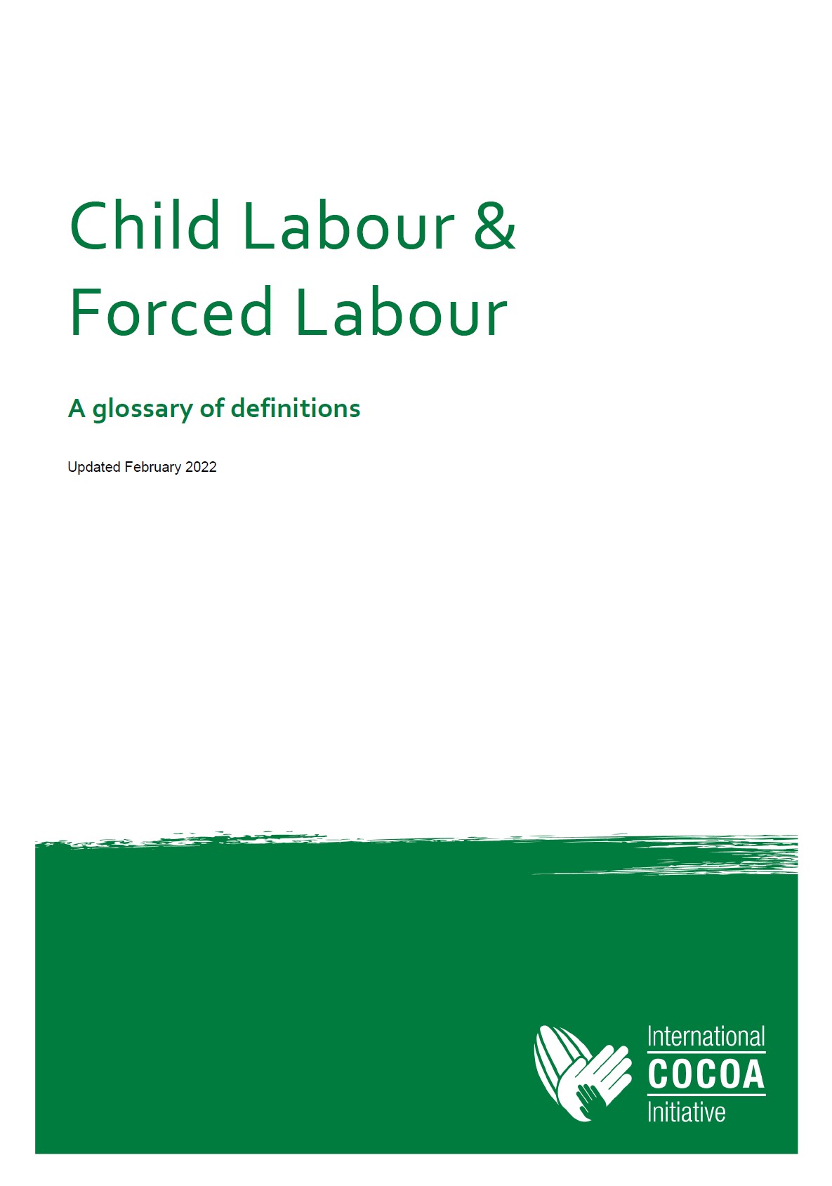 child labour and forced labour glossary of definitions