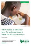 What makes child labour harmful and what does it mean for the cocoa sector?
