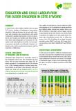 L'éducation et le risque de travail des enfants plus âgés en Côte d'Ivoire