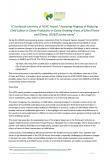 Compte rendu technique ICI du rapport NORC « Évaluer les progrès de la  réduction du travail des enfants dans la production de cacao des zones  cacaoyères de Côte d’Ivoire et du Ghana, enquête 2018-2019 »