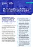 What is forced labour of children and  how can businesses help to end it? ILO Brief