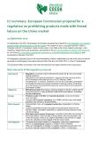 ICI summary: European Commission proposal for a regulation on prohibiting products made with forced labour on the Union market