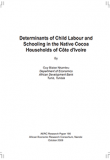 Determinants of Child Labour and Schooling in the Native Cocoa Households of Côte d'Ivoire
