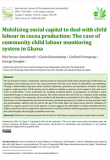 Mobilizing social capital to deal with child labour in cocoa production: The case of community child labour monitoring systems in Ghana