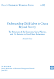 Understanding Child Labor in Ghana Beyond Poverty – A Study on the Causes of Child Labour