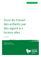 Note d'Analyse : Suivi du travail des enfants par des agent·e·s locaux·ales