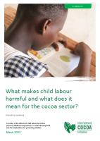 Summary: what makes child labour harmful