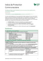Questionniare - Indice Protecteur Communautaire (FR) 