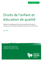 Child rights and quality education: Results and learning from an innovative bundle of interventions to improve quality in Côte d’Ivoire