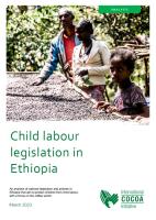 Cover child labour legislation in Ethiopia