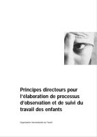 Principes directeurs pour l’élaboration de processus d’observation et de suivi du tra vail des en fants (FR)