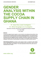 Gender analysis within the cocoa supply chain in Ghana 