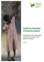 Quality Education Child Labour - report thumbnail FR