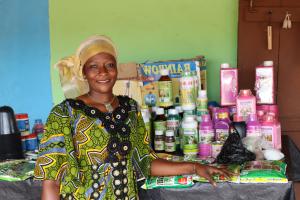 woman selling products