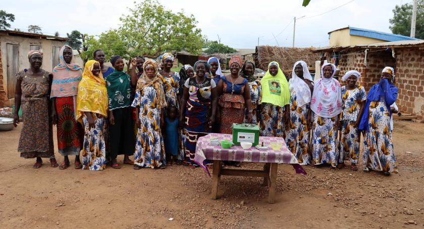 Group of VSLA women pose 