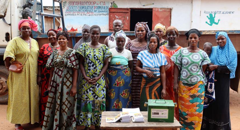 Group of VSLA women pose 