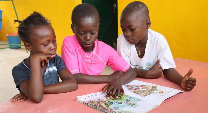 children in child-friendly spaces