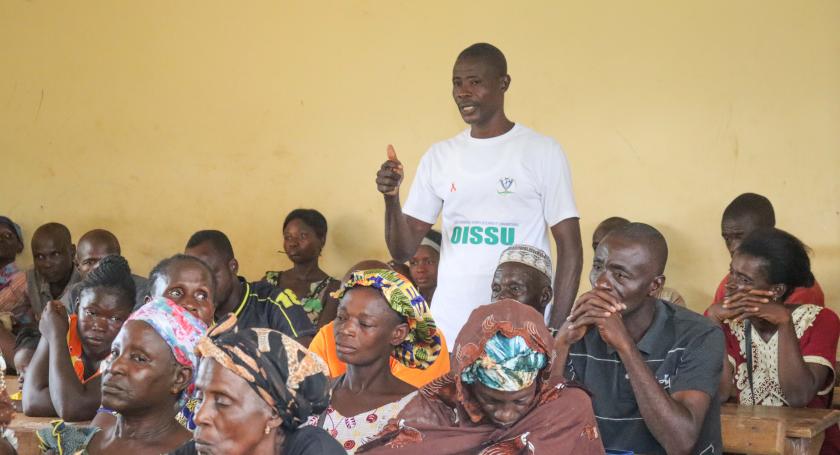 Man participating in the parenting skills course