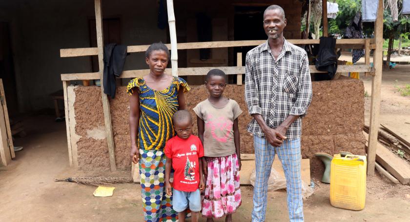 Family who participated in the parenting skills course